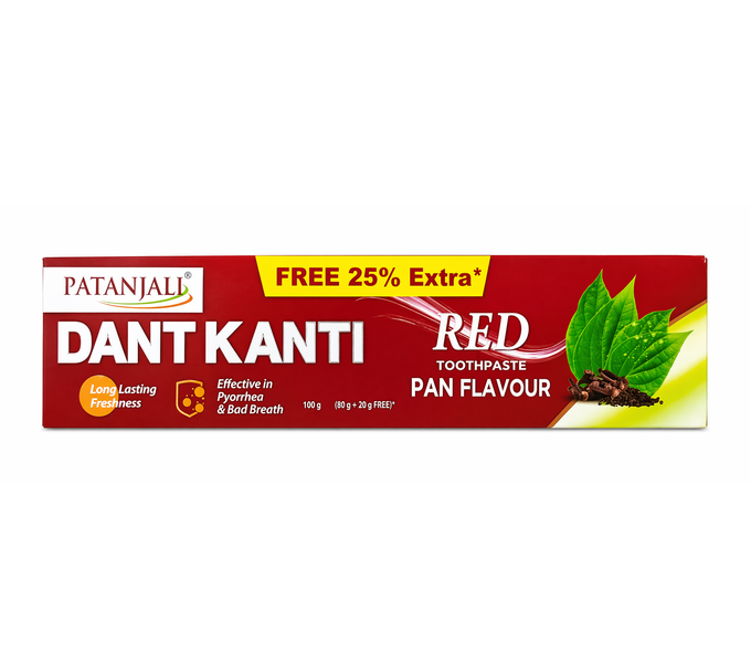 Зубная паста Дант Канти Ред Патанджали 100 г, Dant kanti Red Toothpaste Patanjali 100g 119999998 фото
