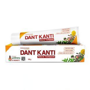 Натуральная зубная паста Дант Канти Патанджали 100 г, Dant kanti natural toothpaste Patanjali 100g Уценка! 119999999 фото