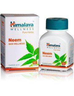 Ним Хималая, 60 таблеток, очищение кожи и крови, акне, черные точки, Neem Himalaya 1605976729 фото