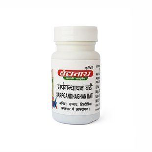 Байдьянатх Сарпагандха вати, 40 таблеток, поддержка давления, Baidyanath Sarpagandha Vati 2341389753 фото