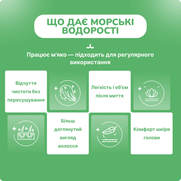 Біотик Шампунь морські водорості проти випадіння та для росту волосся, 190 мл, Biotique Ocean Kelp 2184036367 фото