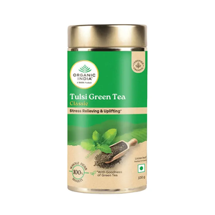 Зелёный чай с базиликом Туласи Органик Индия 100г, Tulsi Green Tea Classic Organic India 100g  3235556430 фото