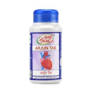 Шри ганга Арджуна, 200 таблеток, поддержка здоровья сердца, Shri Ganga Arjun tab 1996518902 фото