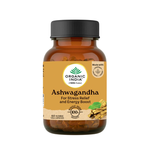 Ашваганда Органическая, для сна, от стресса, Органик Индия 60 капсул, Ashwagandha Organic India 60 cap 9945582067 фото