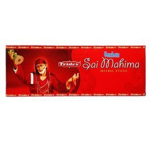 Благовония Сай Махима, 80г Тридев, Vachan Sai mahima incense sticks Tridev 80g 2215309488 фото
