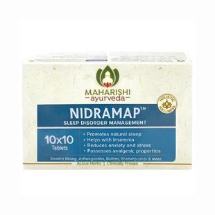 Махариши Аюрведа Нидрамап, 100 таблеток, поддержка здорового сна, Maharishi ayurveda Nidramap 2282577492 фото